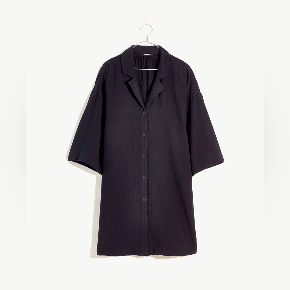 NWT Madewell Lightspun Cover-Up Mini Shirtdress